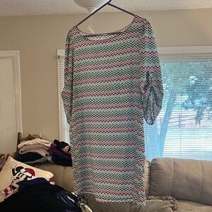 Chevron Patterned Dress